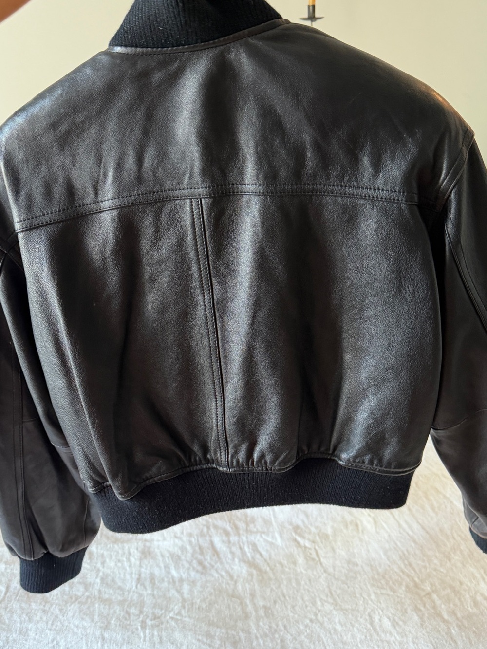 Wilsons Leather Black Bomber Jacket